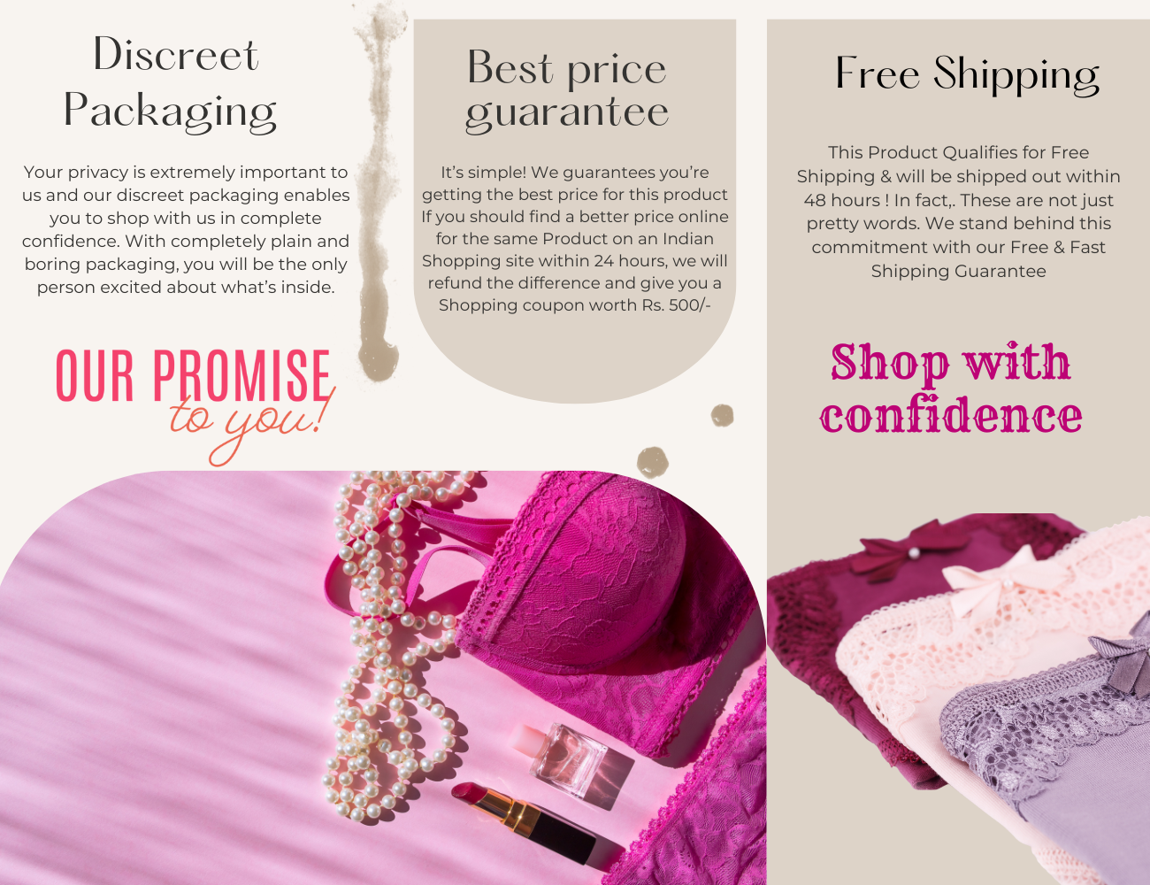 Glamorous Shiny Satin Lace Lingerie Set