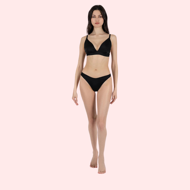Soft Touch Pure Silk Bra Set for Women