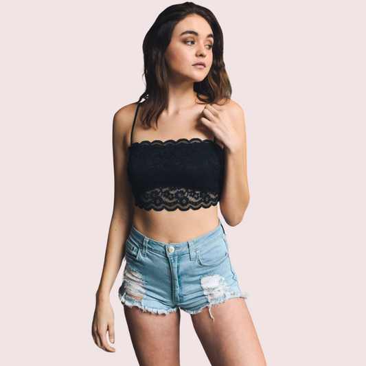 Flirty & Feminine Lace Bandeau Bralette