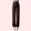 Women&#39;s Brown High Rise Wide Leg Loose Denim Jeans