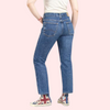 Women&#39;s 90s Blue Denim Straight Leg Jeans