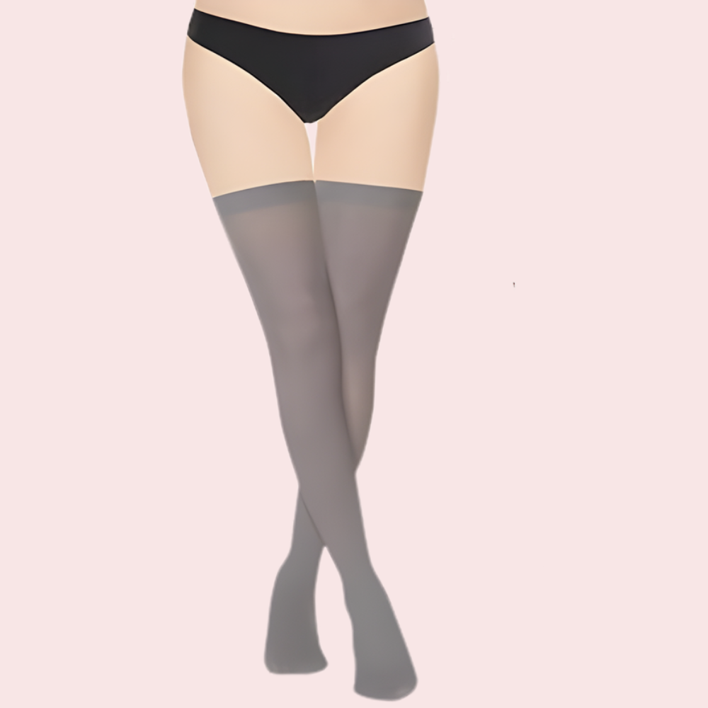 Soft Sheer Thigh-High Stockings – Pack of 2 (Brown & Grey Combo)